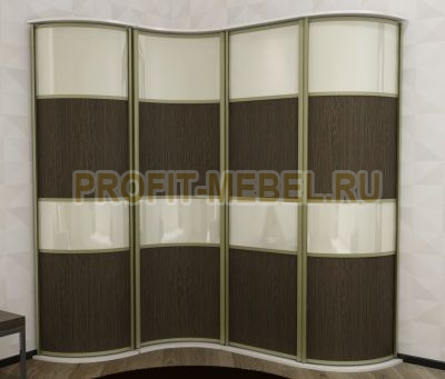 Распашной  шкаф с радиусными фасадами, Москва-радиус - 13 по цене производителя 62150 руб. в наличии на 02.05.2024