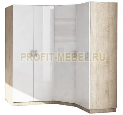 Угловой шкаф с фасадами МДФ, Москва Люкс-2 по цене производителя 34265 руб. в наличии на 23.04.2024
