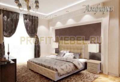 Интерьерная кровать с искусственной кожей Амфирея по цене производителя 31020 руб. в наличии на 17.05.2024