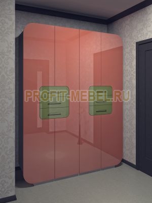 Распашной шкаф с глянцевыми фасадами Гектор - 17 по цене производителя 42020 руб. в наличии на 02.05.2024
