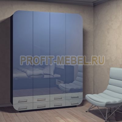 Распашной шкаф с глянцевыми фасадами Гектор - 19 по цене производителя 43780 руб. в наличии на 20.04.2024