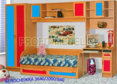 Детская стенка "БЕЛОСНЕЖКА" по цене производителя 28930 руб. в наличии на 18.04.2024