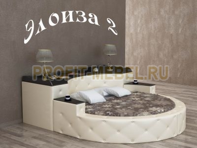 Интерьерная круглая кровать с искусственной кожей Элоиза 2 по цене производителя 55165 руб. в наличии на 24.04.2024