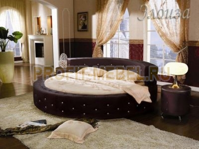 Интерьерная круглая кровать с искусственной кожей Элоиза по цене производителя 47190 руб. в наличии на 06.05.2024