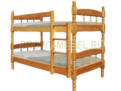 Кровать двухъярусная из массива сосны Скаут-2 по цене производителя 25960 руб. в наличии на 03.05.2024