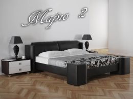 Интерьерная кровать с искусственной кожей Марго 2