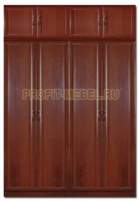 Шкаф распашной 4-х дверный МДФ с антресолью по цене производителя 19200 руб. в наличии на 23.03.2023