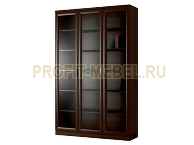 Распашной трехдверный шкаф со стекло дверями по цене производителя 16200 руб. в наличии на 23.03.2023