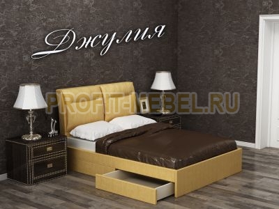 Интерьерная кровать с искусственной кожей Джулия по цене производителя 16400 руб. в наличии на 02.07.2022